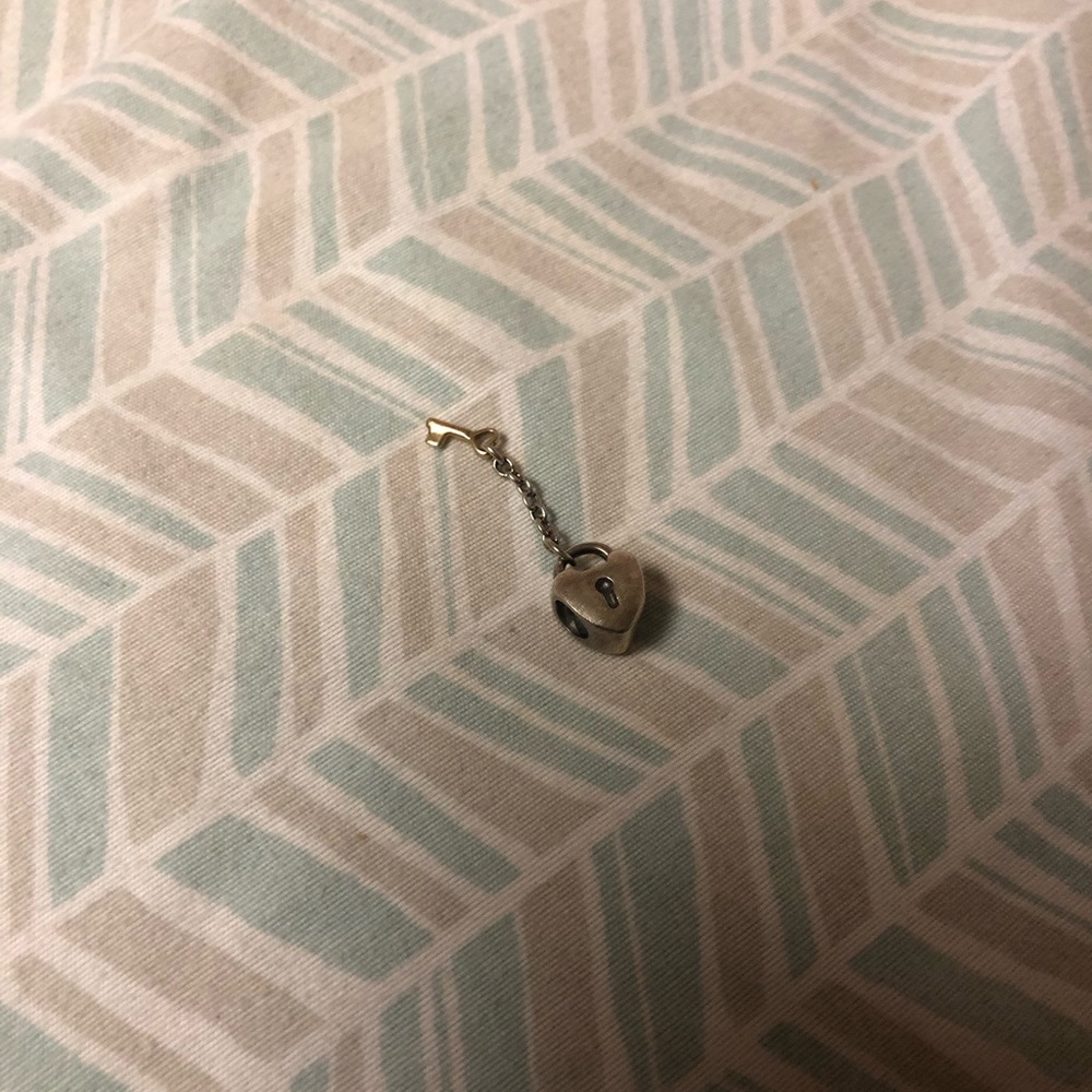 Heart and key pandora charm (charm only)
